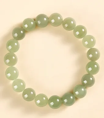 Chic Beautiful Sage Green Handmade Jade Bracelets 2025 Accessories