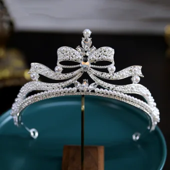 Sjarmerende Barokk Sølv Perle Rhinestone Har Tilbehor 2023 Bryllup Legering