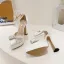 Fashion Black Evening Party Pearl Rhinestone Bow Womens Shoes 2023 Ankle Strap 13 cm Stiletto Heels Pointed Toe Sandals High Heels