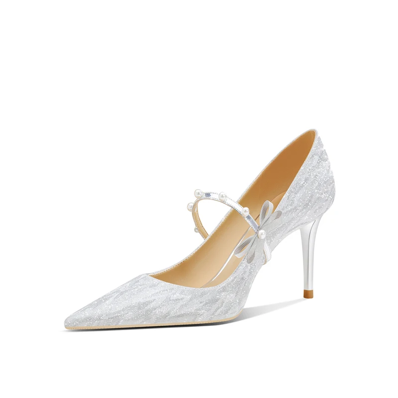 Bridal Shoes, Ladies Low Heels Pumps, Wedding Bridal Shoes, Ladies Low Heels Pumps, Wedding