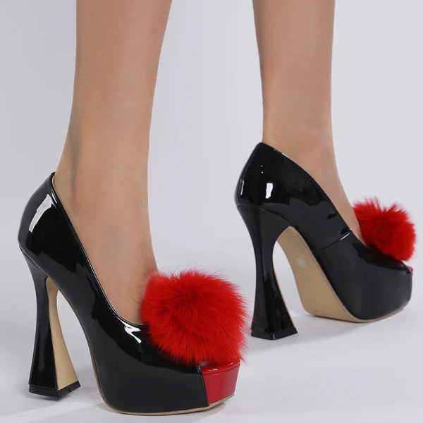 Chic / Beautiful Black Cocktail Party Pumps 2023 13 cm Stiletto Heels Open / Peep Toe Pumps High Heels