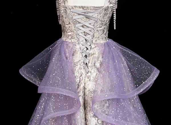 Bling Bling Grau Perle Pailletten Ballkleider 2026 A Linie Neckholder Ärmellos Rückenfreies Lange Festliche Kleider