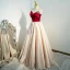 Chic / Beautiful Burgundy Prom Dresses 2022 A-Line / Princess Strapless Sequins Sleeveless Backless Floor-Length / Long Prom Formal Dresses