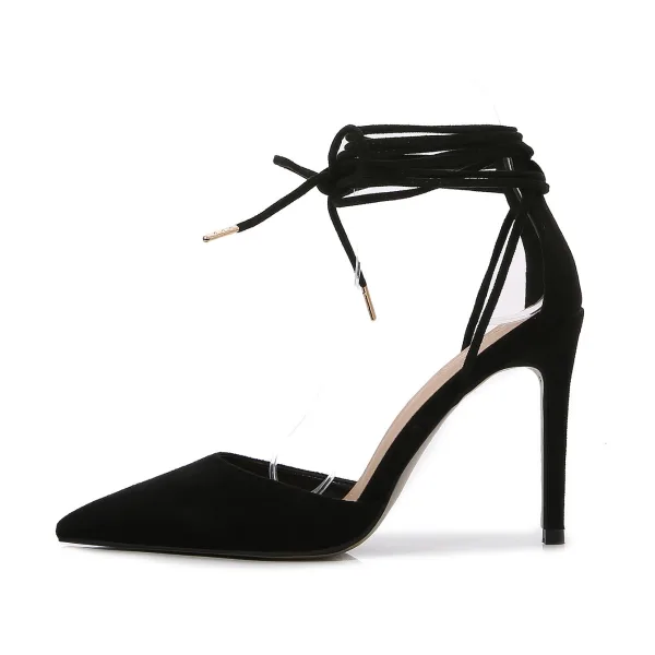 Chic / Beautiful Summer Brown Evening Party Womens Sandals 2022 Ankle Strap 10 cm Stiletto Heels Pointed Toe Sandals High Heels