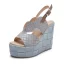 Chic / Beautiful Yellow Street Wear Womens Sandals 2022 Waterproof 13 cm Wedges Open / Peep Toe Sandals High Heels