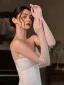 Elegant White Lace Flower Wedding Bridal Gloves Tulle 2025
