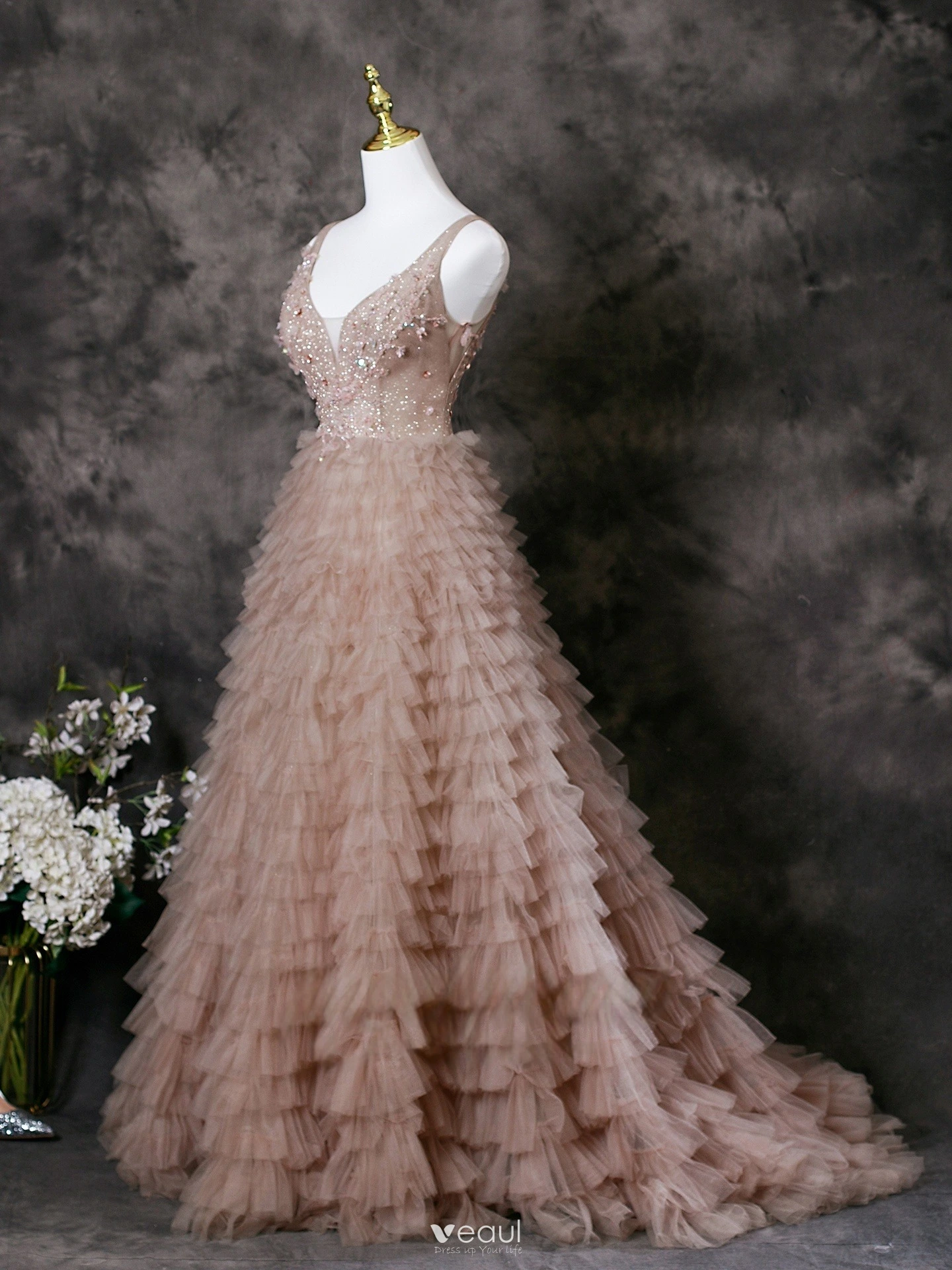 green emerald velvet dress Dusty Pink Cowl Neck Satin Midi Dress