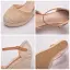 Chic / Beautiful Beige Street Wear Braid Womens Sandals 2022 9 cm Wedges Round Toe Womens Sandals