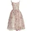 Simple Blanche Impression Organza Robe De Bal 2023 Princesse Encolure Carrée Sans Manches Dos Nu Courte Promo Robe De Ceremonie