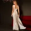 Sexy Ivory / Creme Pailletten Abendkleider 2023 Meerjungfrau Spaghettiträger Ärmellos Rückenfreies Gespaltete Front Lange Abend Festliche Kleider