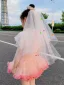 Chic / Beautiful White 0.5 m Wedding Veils 2025 Tulle