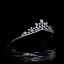 Enkla Vita Rhinestone Zirkon Legering Bröllop Tiara Brud Huvudbonad 2022