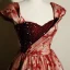 Elegant Burgundy Printing Sequins Prom Dresses 2023 Ball Gown Off-The-Shoulder Short Sleeve Backless Floor-Length / Long Formal Dresses