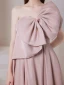 Glamour Princesse Noeud Rose Sombre Robe De Bal 2021 Bustier Sans Manches Bretelles croisées Longue Satin De Fiançailles Robe De Soirée