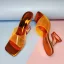 Fashion Transparent Silver Street Wear Summer Womens Sandals 2022 8 cm Stiletto Heels Crystal Open / Peep Toe Sandals High Heels