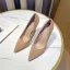Chic / Beautiful Office OL Beige Suede Pumps 2022 10 cm Stiletto Heels Pointed Toe Pumps High Heels