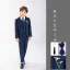 Navy Blue Long Sleeve 6-piece Wedding Boys Wedding Suits 2025 Body Jewellery Coat Pants Shirt Tie Vest