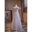 Elegant Lavender Appliques Sequins Prom Dresses 2023 A-Line / Princess Off-The-Shoulder Sleeveless Backless Floor-Length / Long Prom Formal Dresses