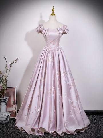 Schön Pearl Rosa Perlenstickerei Stickerei Schleife Ballkleider 2026 A Linie Bandeau Ärmellos Rückenfreies Lange Festliche Kleider