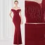 Sexy Black Satin Evening Dresses 2022 Trumpet / Mermaid Off-The-Shoulder Beading Tassel Sleeveless Backless Floor-Length / Long Evening Party Formal Dresses