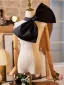 Fashion Black Handmade  Satin Bow Short Sleeve Prom shawl 2025