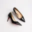 Sexig Svarta Afton Lackläder Röd Sula Pumps 2023 Läder 10 cm Stilettklackar Spetsiga Pumps Högklackade