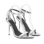 Charmant Blanche Soirée Sandales Femme 2022 Bride Cheville 11 cm Talons Aiguilles Peep Toes / Bout Ouvert Sandales Talons Hauts
