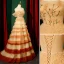 Haut de Gamme Champagne Plissée Robe De Soirée 2023 Princesse Encolure Carrée Manches Courtes Dos Nu Longue Promo Robe De Ceremonie