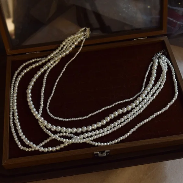 Moda Rhinestone Perła Wieczorowe Naszyjnik 2025