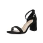 Simple Noire Été Désinvolte Daim Sandales Femme 2022 Bride Cheville 7 cm Talons Épais Peep Toes / Bout Ouvert Sandales Talons Hauts