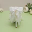 Fashion Sage Green Pearl Bow Prom Womens Sandals 2024 Ankle Strap 9 cm Stiletto Heels Pointed Toe Womens Shoes High Heels