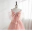 Charmant Rougissant Rose Perlage Robe De Soirée 2023 Princesse Bretelles Spaghetti Noeud Sans Manches Dos Nu Longue Soirée Robe De Ceremonie