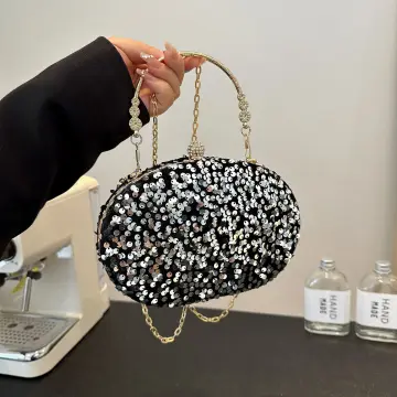 Chic Belle Argenté Soirée Paillettes Pochette 2025