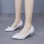 Elegante Witte Parel Bruidsschoenen 2025 5 cm Naaldhakken / Stiletto Spitse Neus Huwelijk Pumps Hoge Hakken
