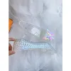 Cinderella Transparent Crystal Butterfly Wedding Shoes 2023 5 cm Stiletto Heels Pointed Toe Wedding Pumps High Heels