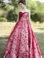 Glamour Rouge Perlage Paillettes Robe De Bal 2025 Robe Boule Bustier Sans Manches Dos Nu Longue Promo Robe De Ceremonie