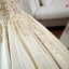 Elegant Champagne Prom Dresses 2022 Ball Gown Off-The-Shoulder Beading Sequins Sleeveless Backless Floor-Length / Long Prom Formal Dresses