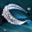 Elegant Sølv Perle Rhinestone Legering Bryllup Har Tilbehor 2024