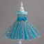 Bling Bling Blushing Pink Star Sequins Birthday Short Flower Girl Dresses 2024 Ball Gown Scoop Neck Sleeveless Bow Sash