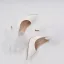 Chic / Beautiful White Pearl Appliques Wedding Shoes 2022 Leather 10 cm Stiletto Heels Pointed Toe Wedding Pumps High Heels