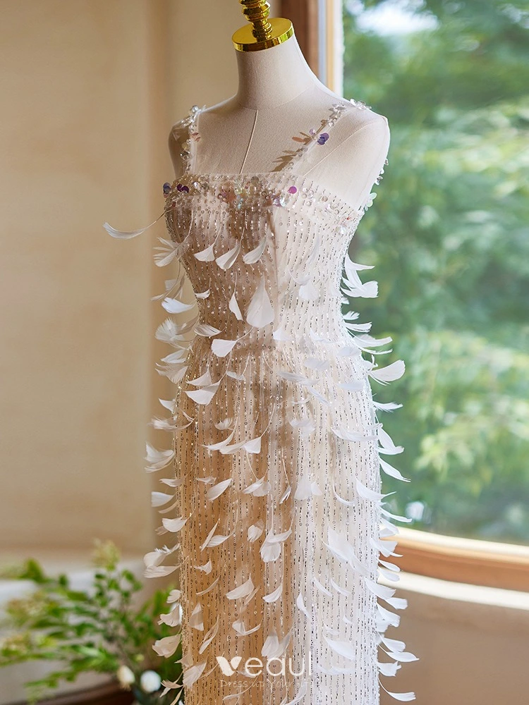 Trumpet/Mermaid Spaghetti Straps Floor-length Long Prom Dresses main image 0