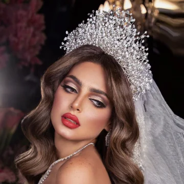 Błyszczące Srebrny Wykonany Ręcznie Rhinestone Ozdoby Do Włosów Ślubne 2023 Stop Ślub