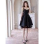 Sexy Summer Black Short Party Dresses 2023 A-Line / Princess Spaghetti Straps Sleeveless Backless Cocktail Party Evening Party Formal Dresses