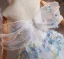Flower Fairy Sky Blue Appliques Prom Dresses 2025 Ball Gown Off-The-Shoulder Short Sleeve Backless Floor-Length / Long Prom Formal Dresses
