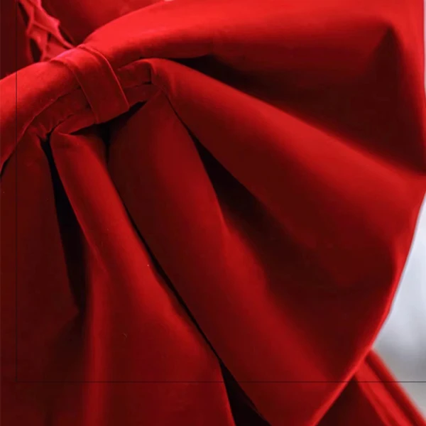 Sexy Burgundy Rhinestone Velvet Evening Dresses 2023 Trumpet / Mermaid Off-The-Shoulder Sleeveless Backless Bow Sweep Train Evening Party Formal Dresses