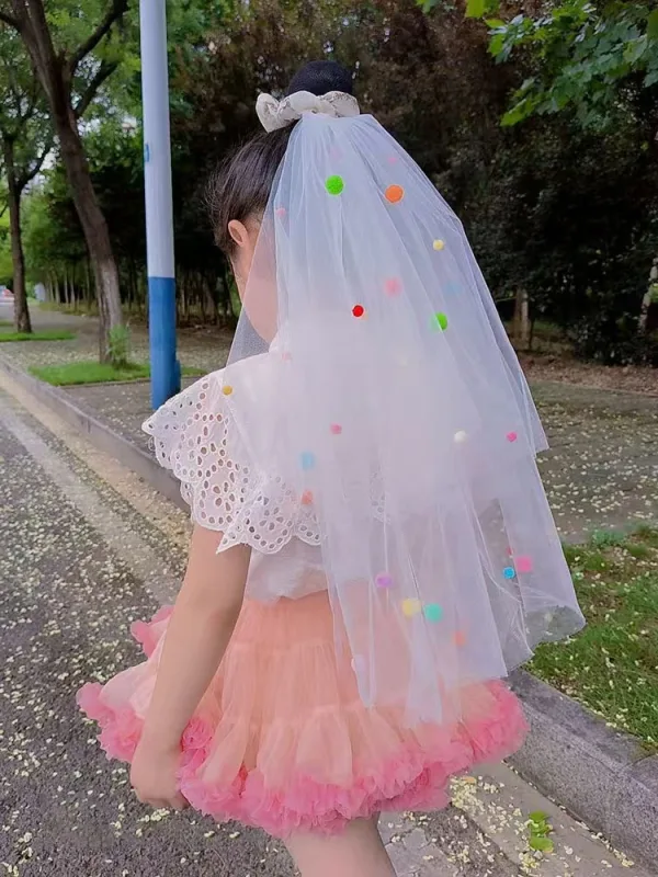 Chic / Beautiful White 0.5 m Wedding Veils 2025 Tulle