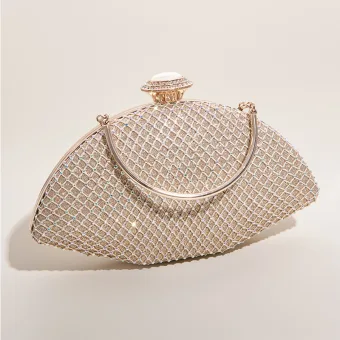 Fashion Gold Glitter Sequins Rhinestone Cocktail Party Clutch Bags 2022