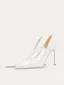 Elegante Witte Kant Bloem Bruidsschoenen 2025 10 cm Naaldhakken / Stiletto Spitse Neus Huwelijk Pumps Hoge Hakken
