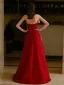 Chic / Beautiful Burgundy A-Line / Princess Prom Dresses 2024 Strapless Sleeveless Backless Floor-Length / Long Prom Formal Dresses