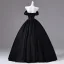 Style Audrey Hepburn Noire Faux Diamant Robe De Bal 2026 Princesse Sans Manches Dos Nu